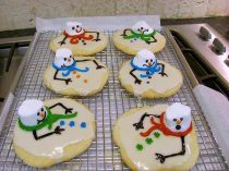 Melted Frosty the Snowman Cookies